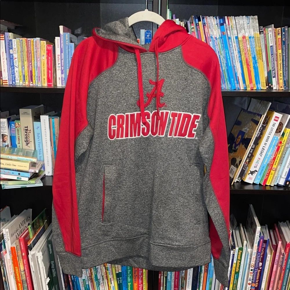 Alabama Crimson Tide Gray and Red Hoodie - Picture 1 of 4